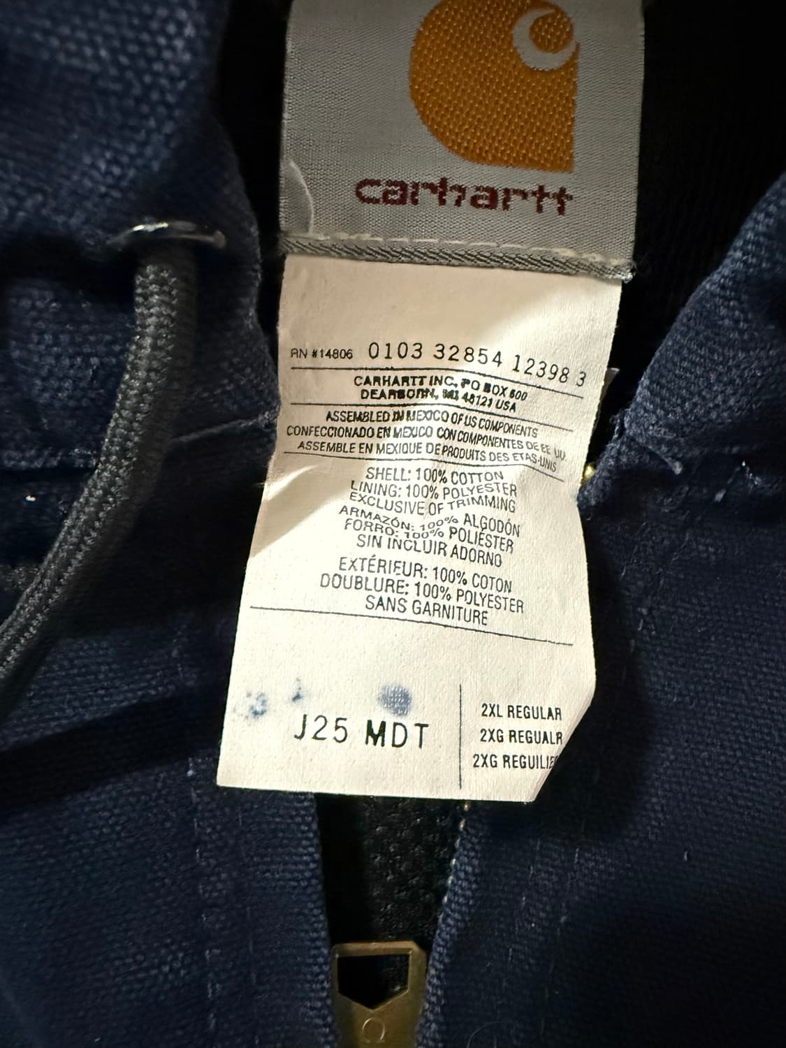 XXL) J25 MDT 칼하트 워크자켓 액티브 자켓 상품이미지2