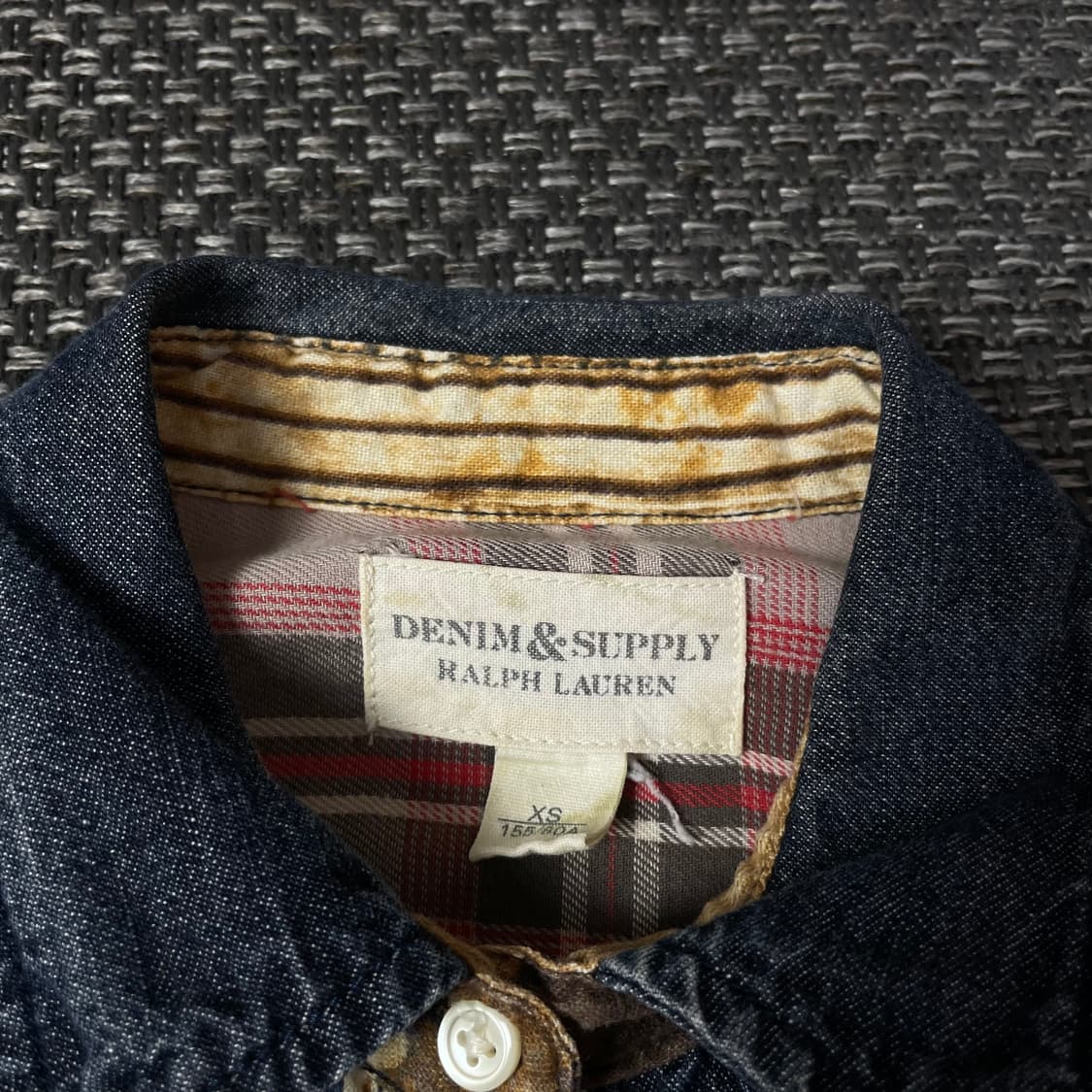 데님앤서플라이 랄프로렌 빈티지 패치워크 긴팔 셔츠 XS 상품이미지4