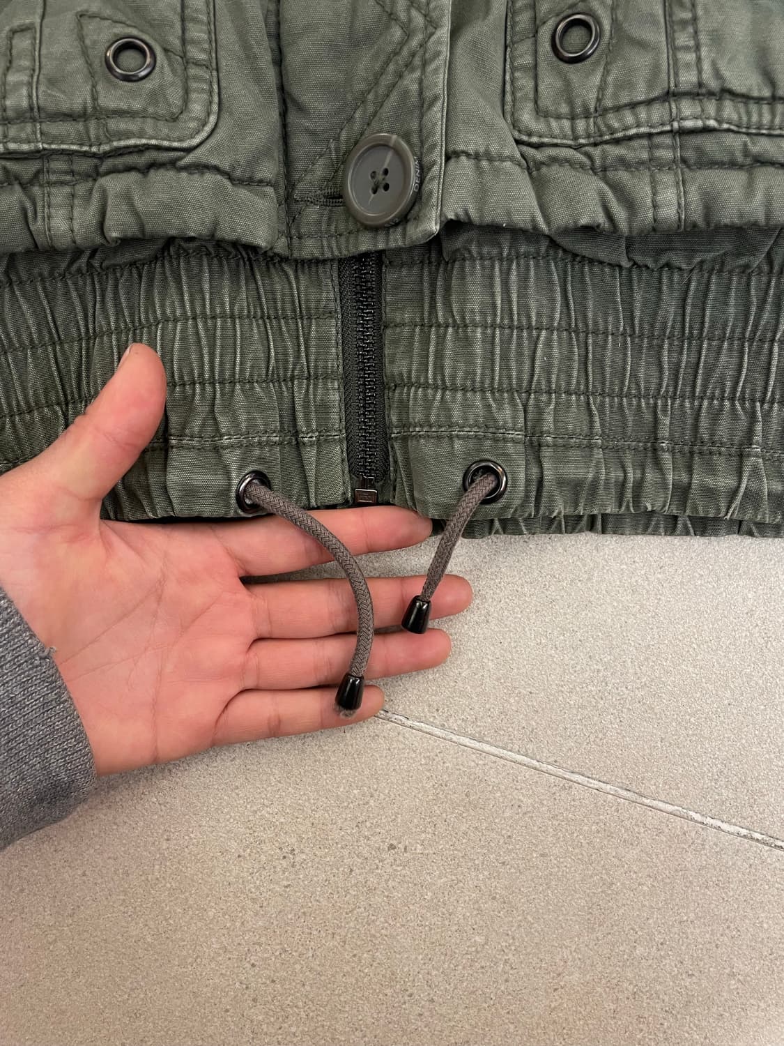 카키 y2k 퍼 야상  상품이미지6