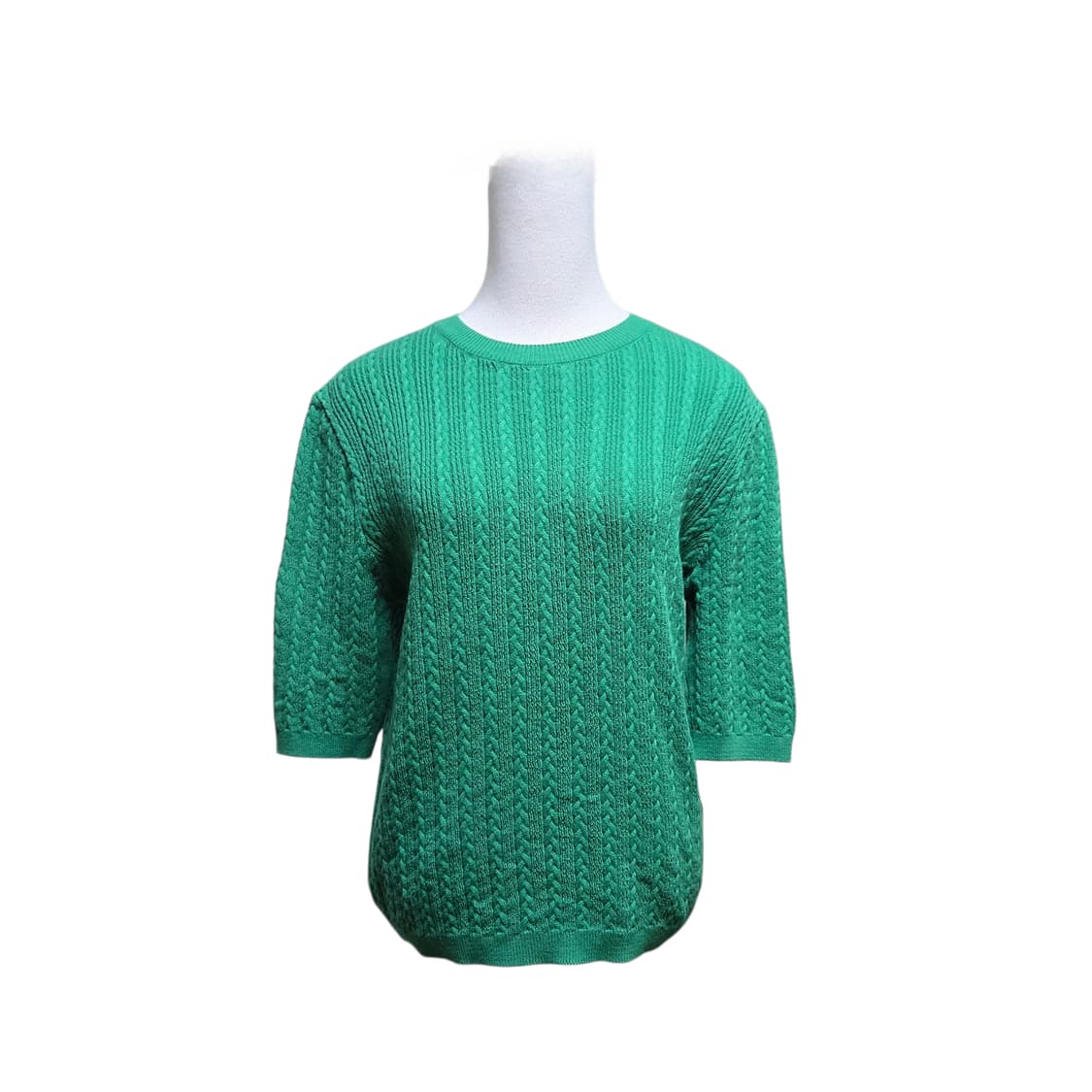 코스모폴리탄줄라이 코튼 니트 티셔츠 / 여성 반팔 / 여성 니트 상품이미지1