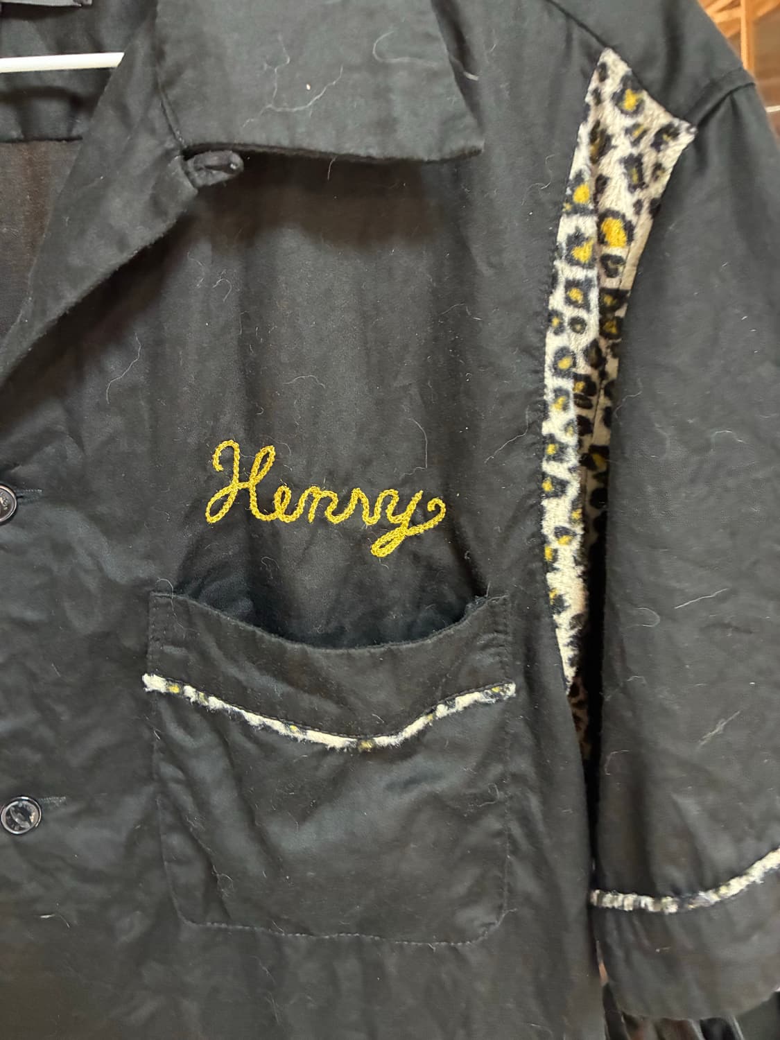 쇼트 희귀매물입니다. 레오파드 서비스 셔츠 상품이미지3