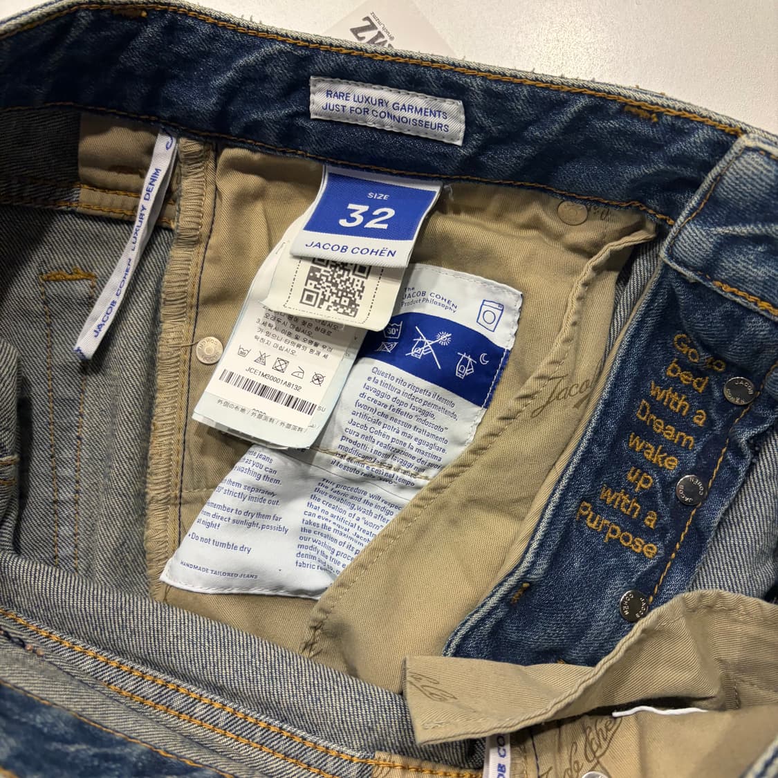 [32] 제이콥코헨 데님 청바지 데미지진 신형 큐알 D184 상품이미지8