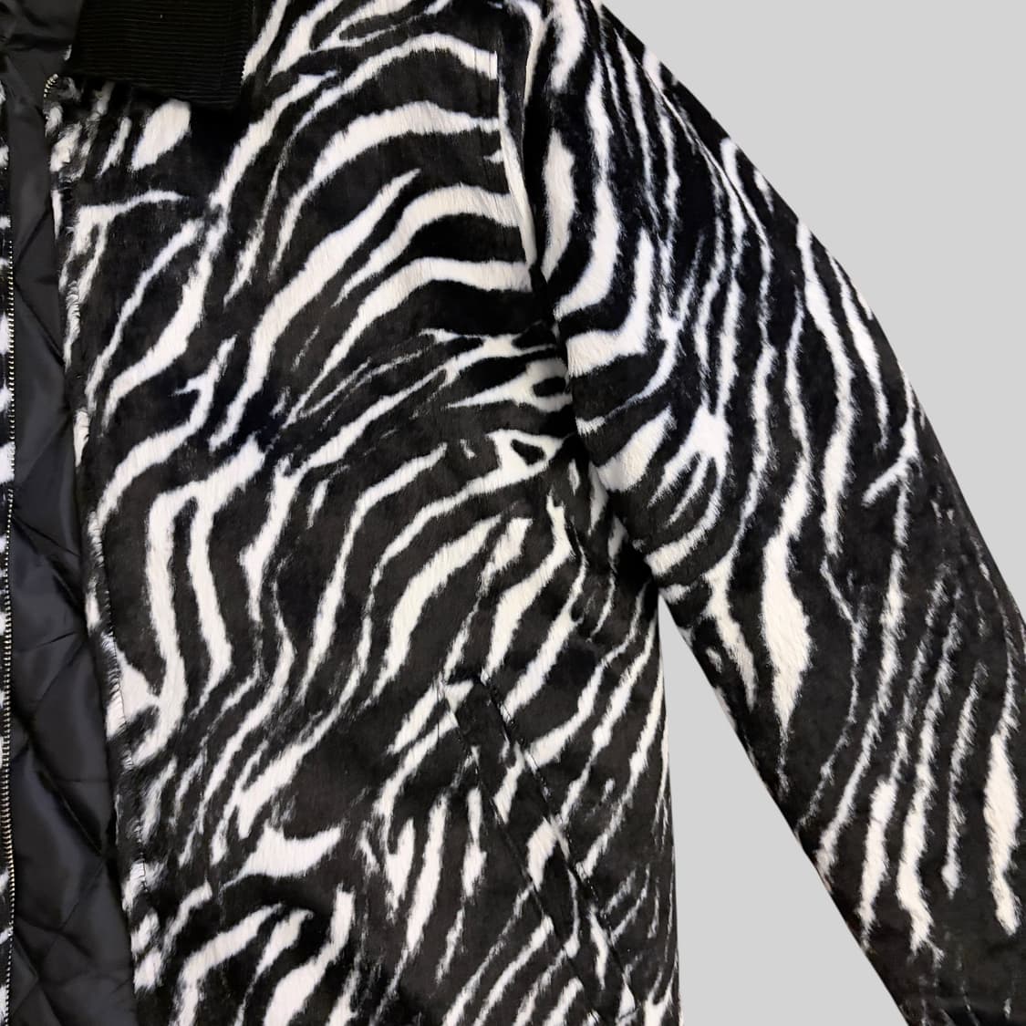 오베이 지브라 퍼 자켓 M 상품이미지2