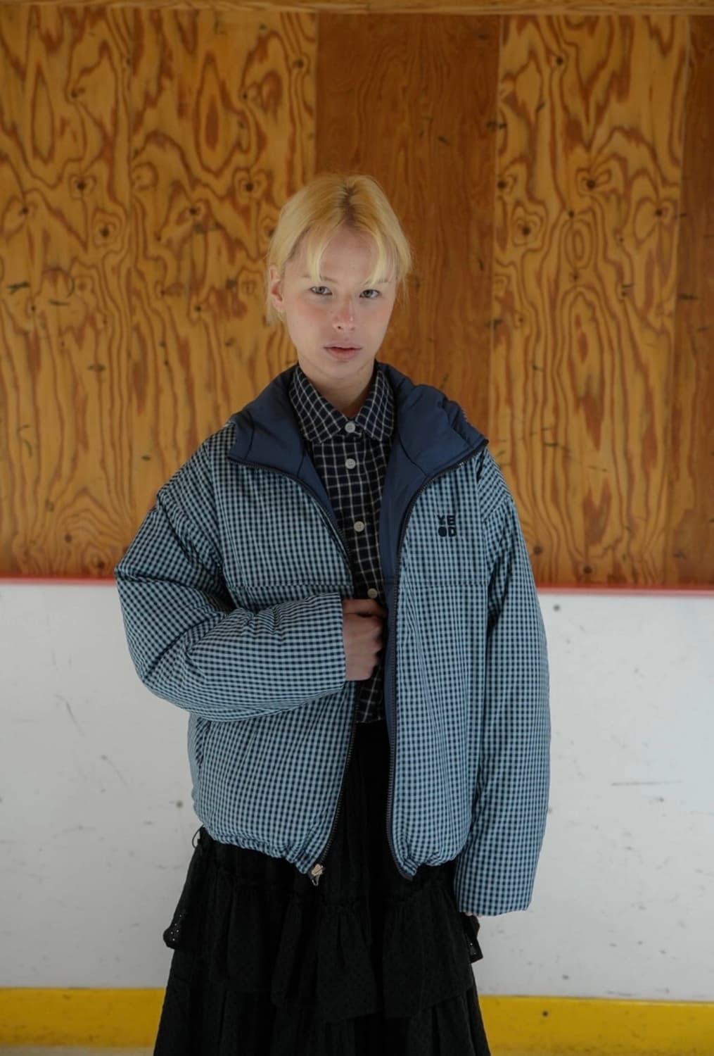 24FW 예디아카이브 리버시블 후드 패딩(navy) 상품이미지6