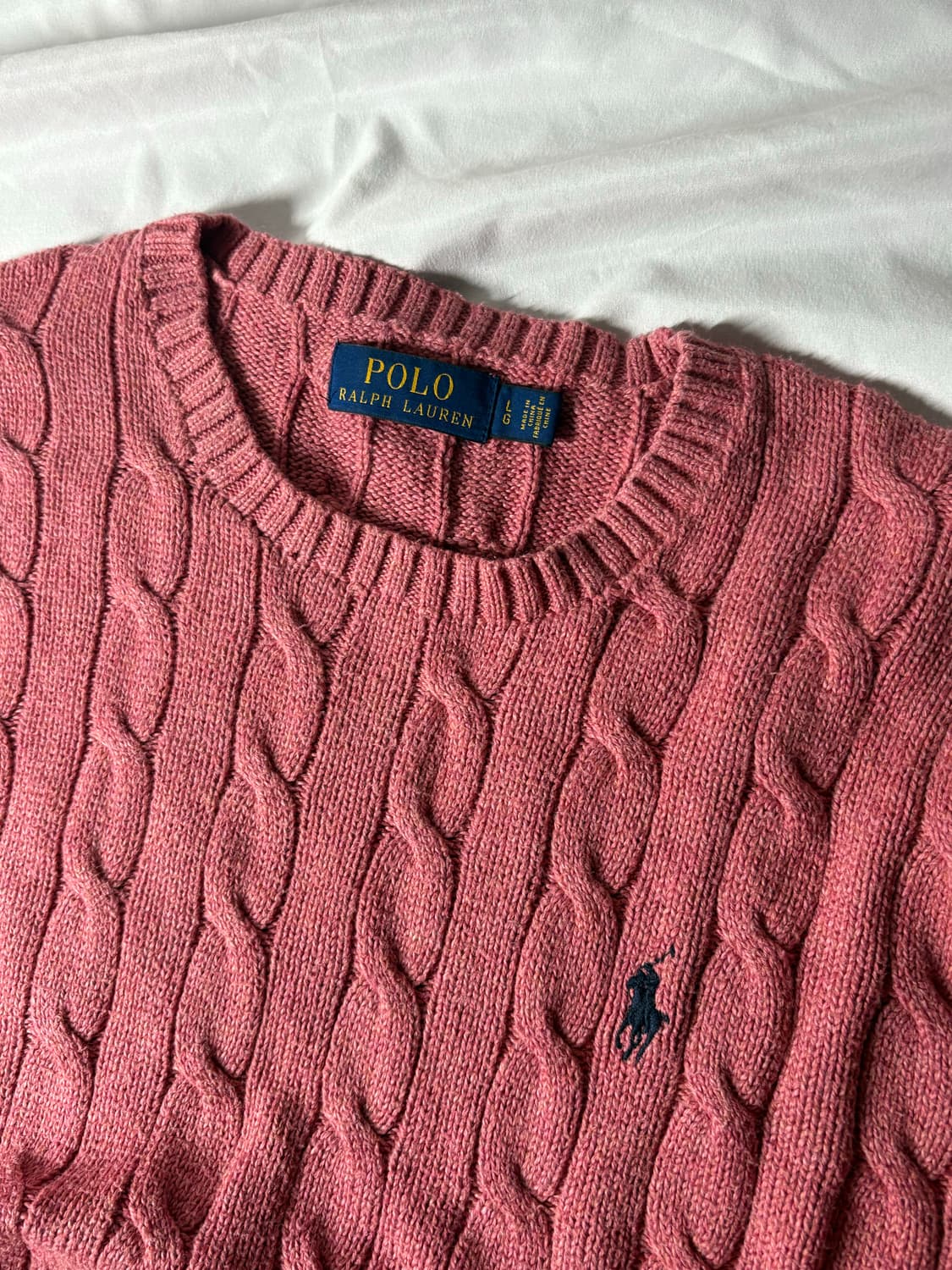 Polo Ralph Lauren Cable Pink Sweater 상품이미지2