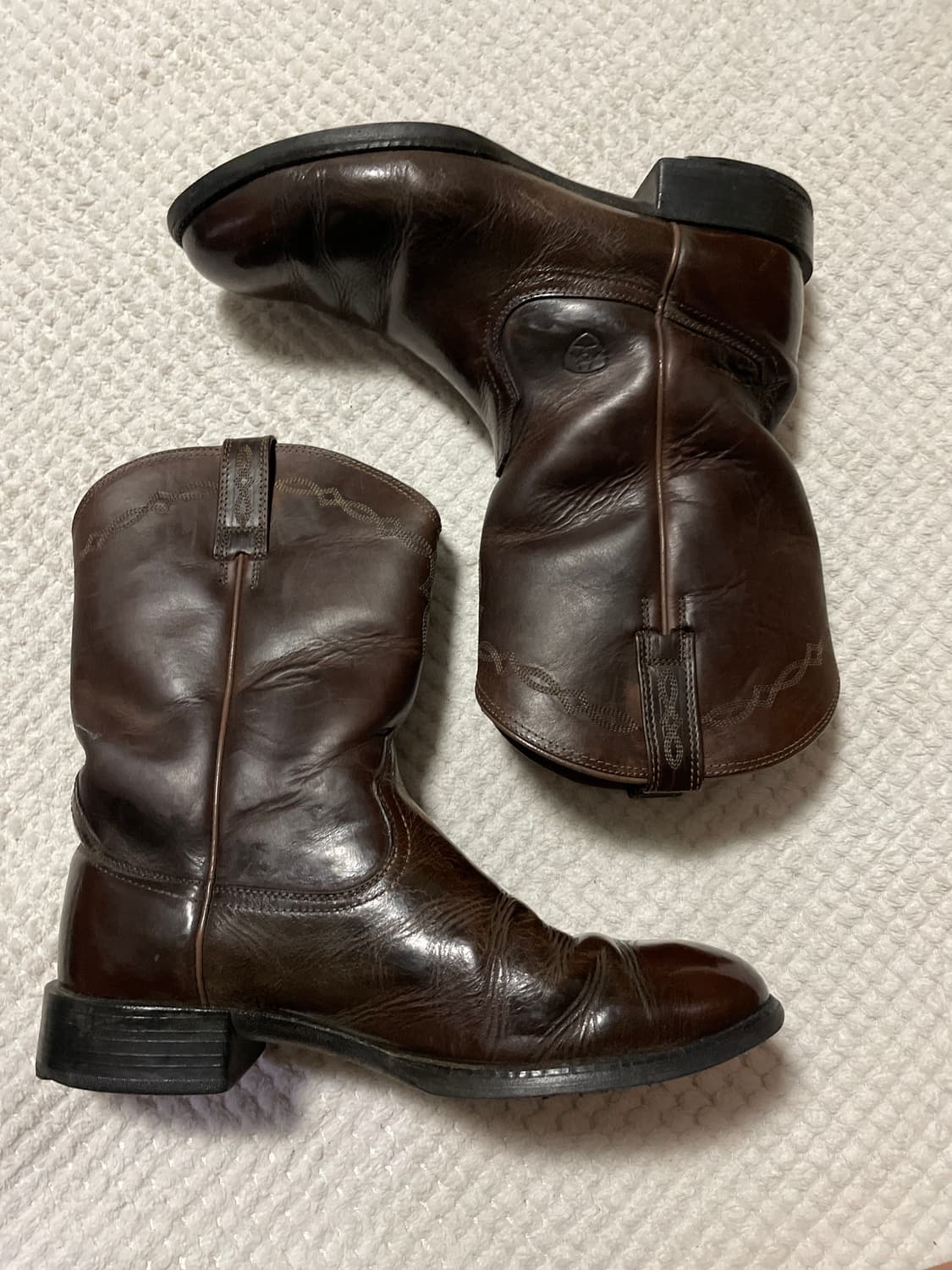 [11D] ARIAT 아리엣 USA 헤리티지 로퍼 웨스턴 부츠 브라운 상품이미지4