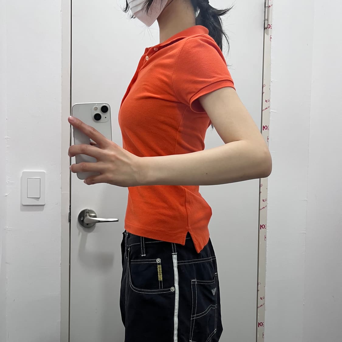 폴로 빅포니 오렌지 주황 반팔 티셔츠 상품이미지2