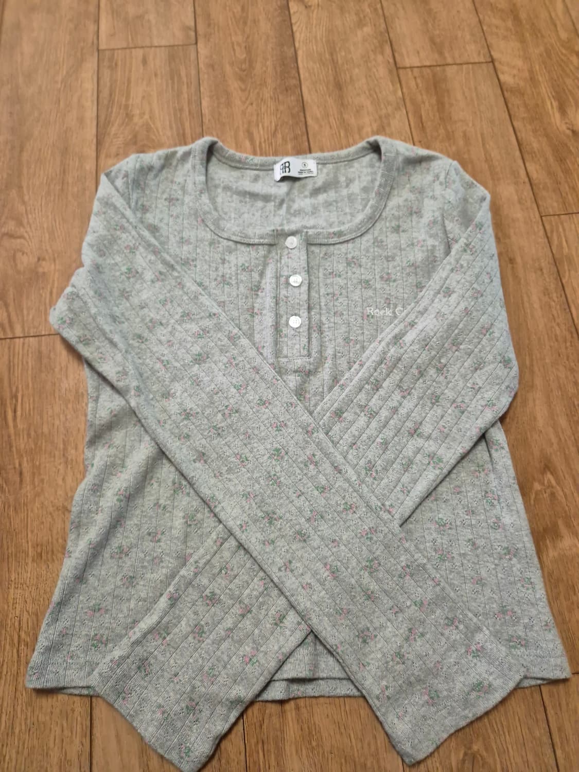 락케이크 플라워패턴 티셔츠 상품이미지3