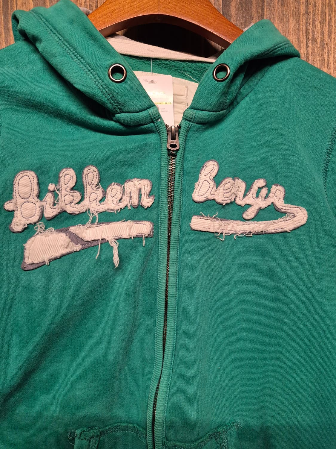 VINTAGE GREEN HOODIE ZIPUP  상품이미지4