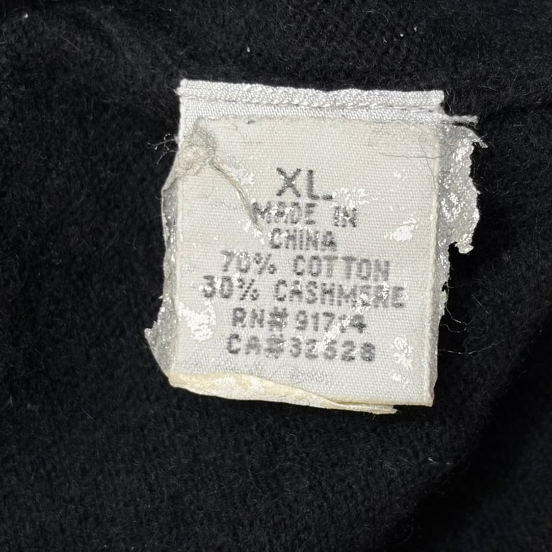 ARMANI EXCHANGE 캐시미어 하프 니트 집업 XL 상품이미지4