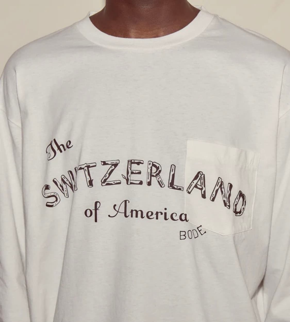 [XL]보디 BODE Campground 롱 슬리브리스 탑/화이트 상품이미지1