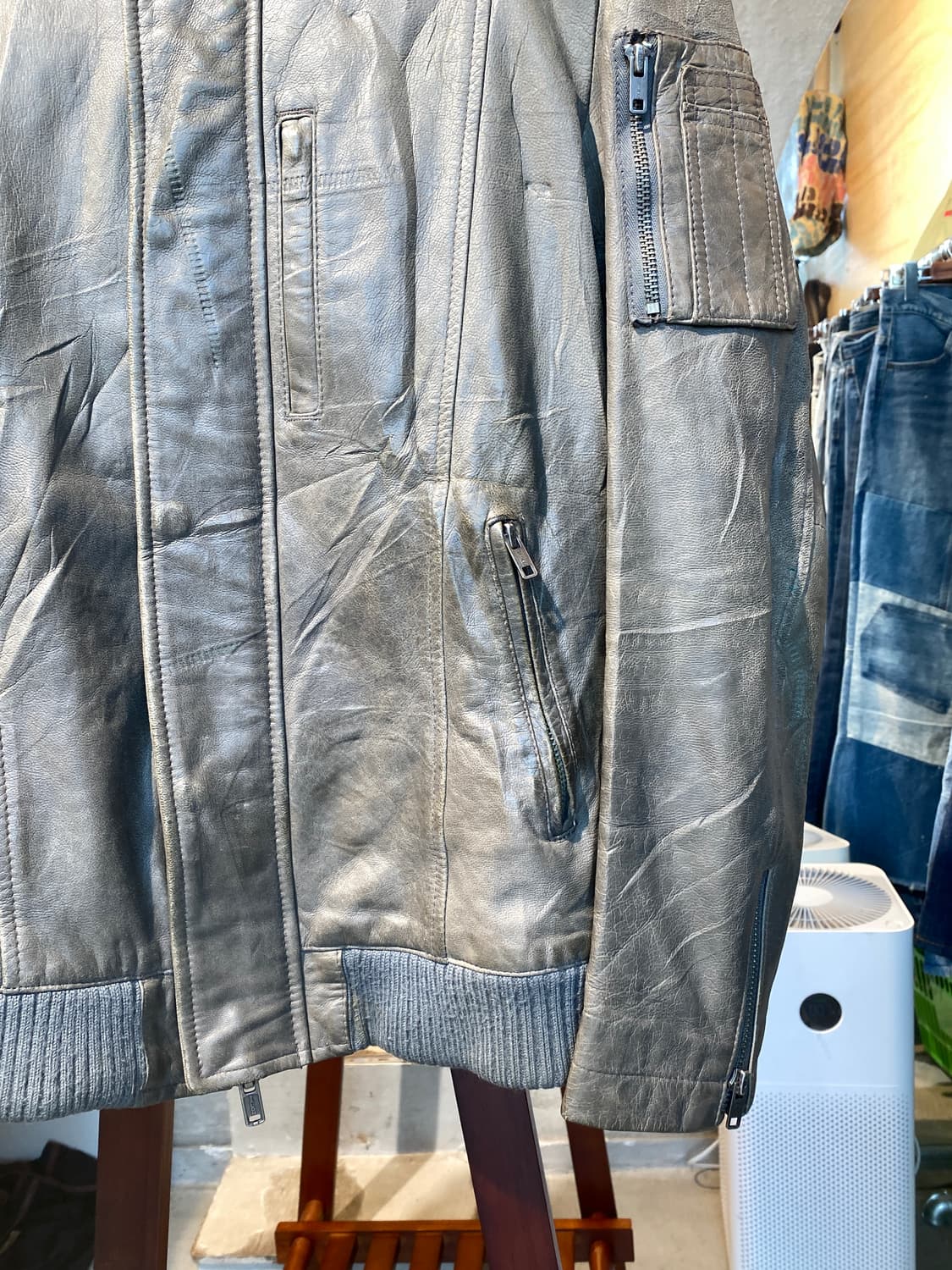 염소가죽 Goat Skin 레더자켓 상품이미지8