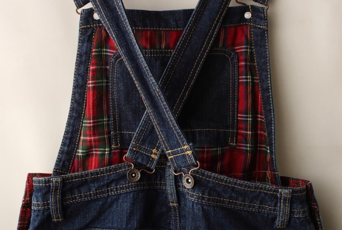 빈티지 데님서스펜더 오버롤 멜빵 원피스 상품이미지4