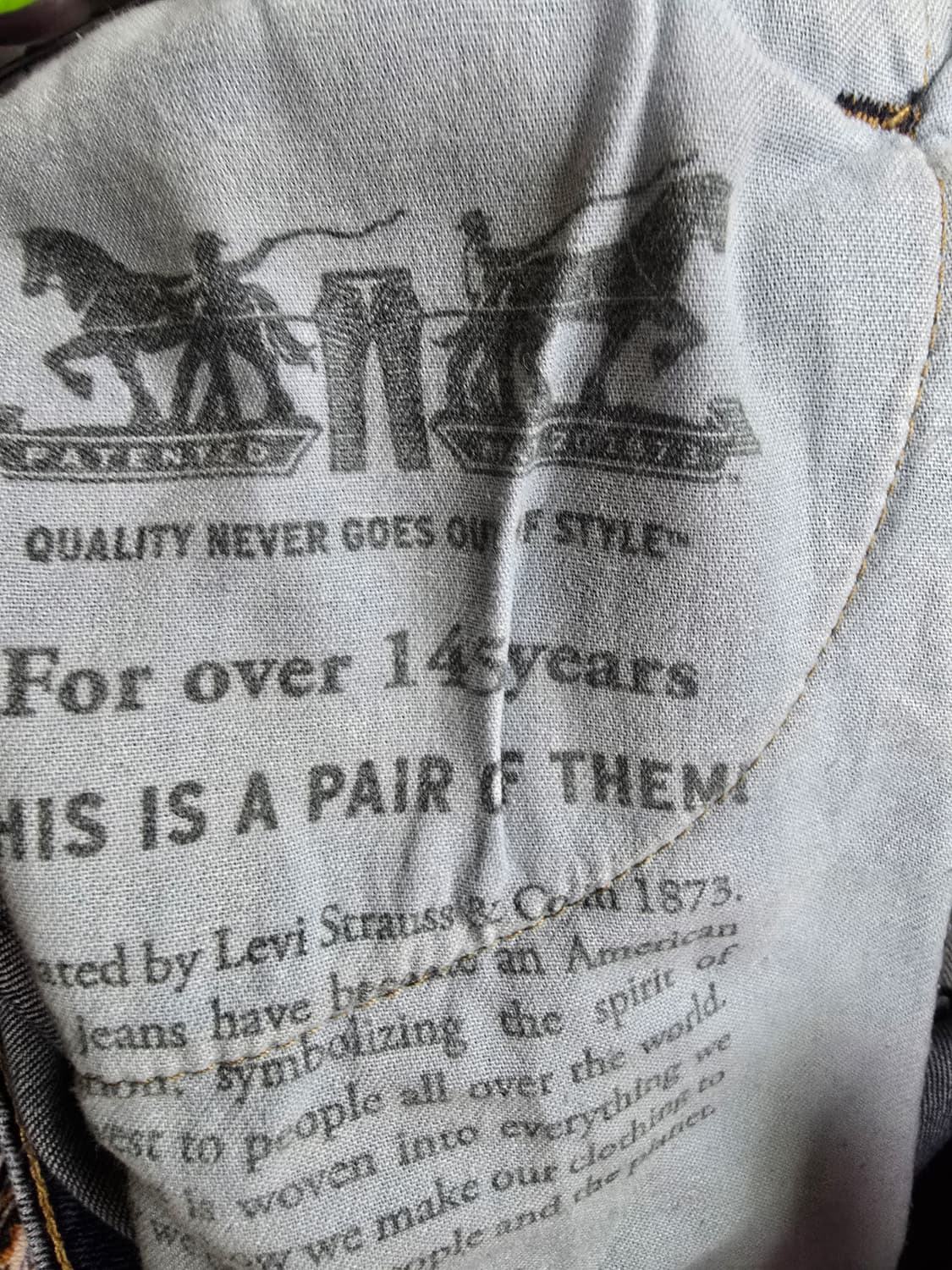 리바이스 510청바지 남성 데님 팬츠 (1818) 상품이미지6