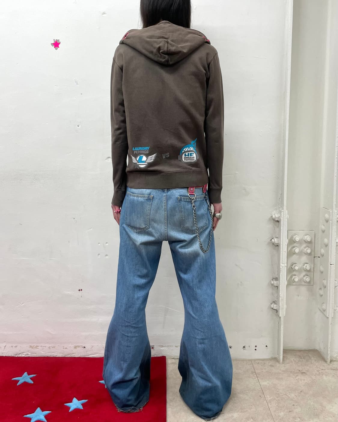 Champion Earphones Red Brown Hooded Zip 상품이미지6