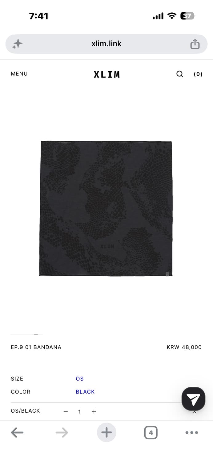 엑슬림 xlim ep9 01 BANDANA 상품이미지1