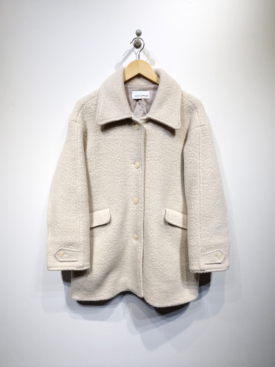 아워코모스 울 알파카 부클 하프 코트(F) 상품이미지2