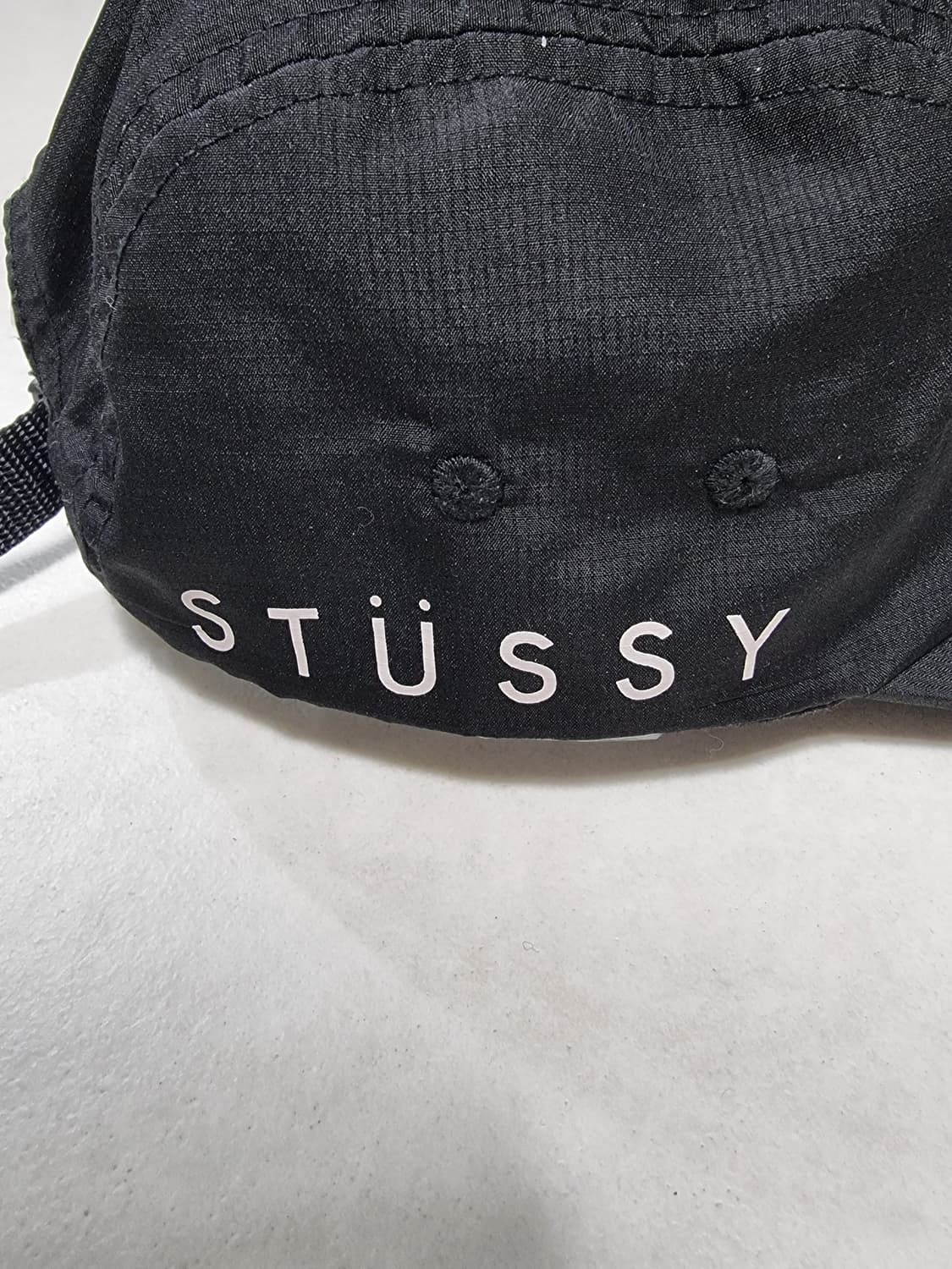 스투시 블랙 캠프캡 상품이미지2