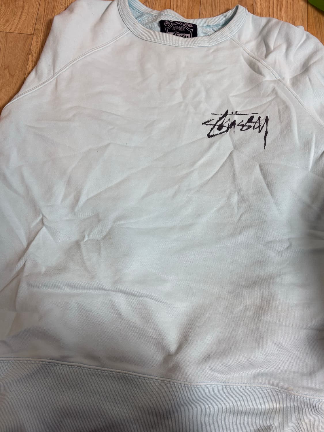 스투시 정품 하늘색 맨투맨 s 상품이미지1