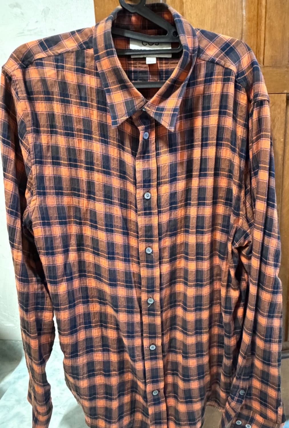 COS 체크 셔츠 M사이즈 상품이미지3