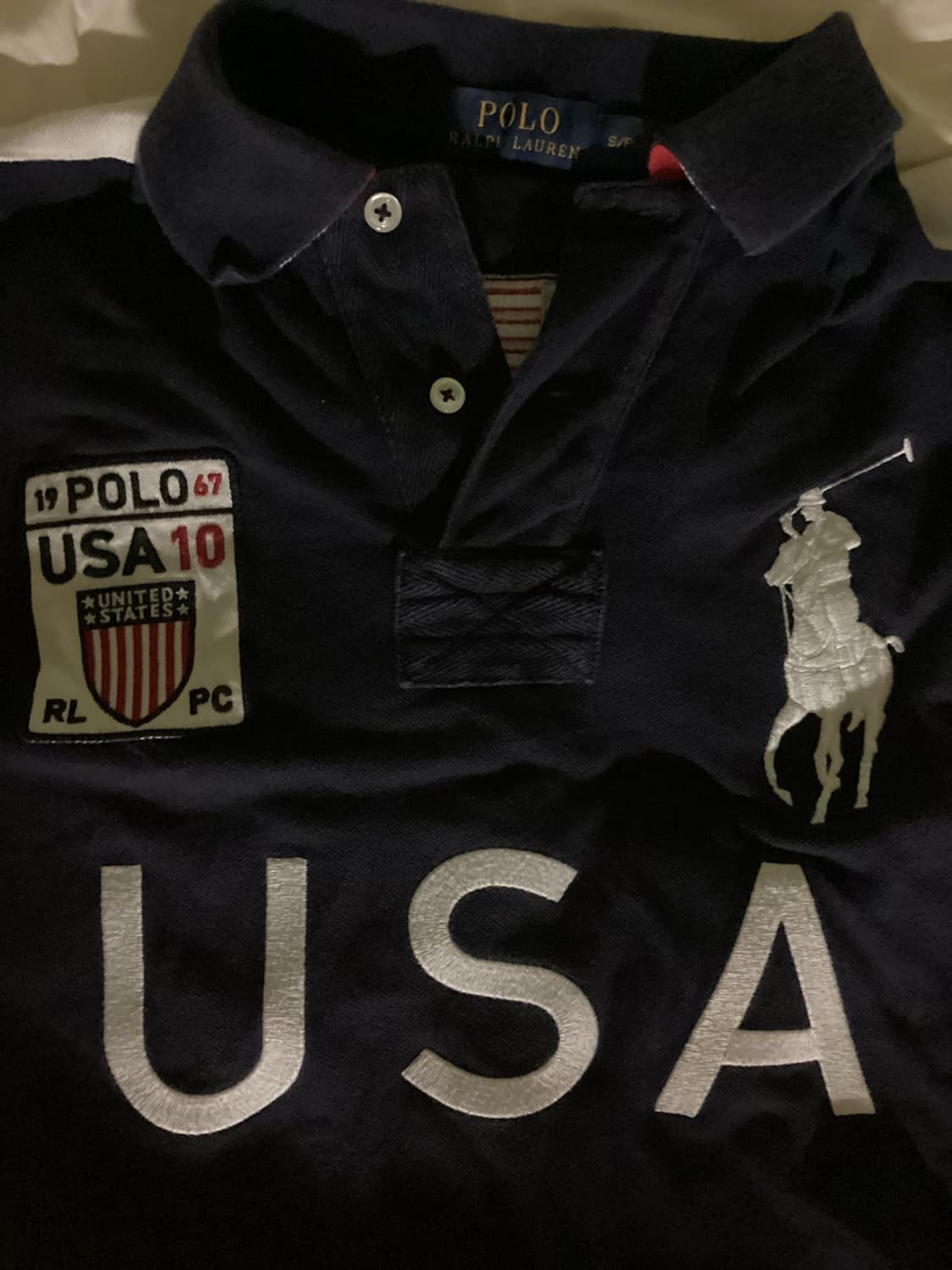 폴로 빅포니 미국 USA 성조기 카라티 상품이미지3
