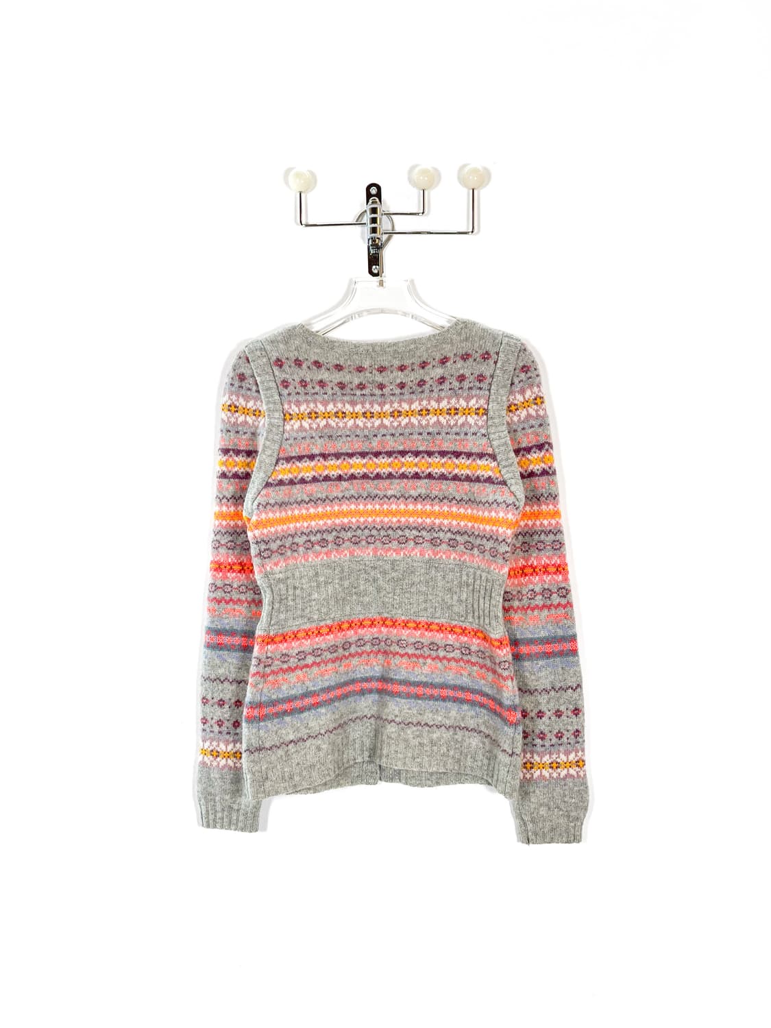 소니아 리키엘 노르딕 패턴 멀티버튼 울 가디건 상품이미지6