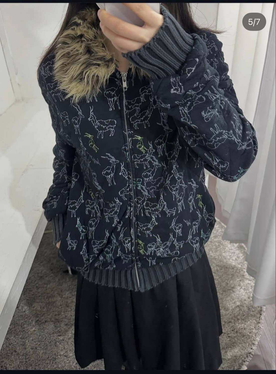 scolar fur zipup 상품이미지3