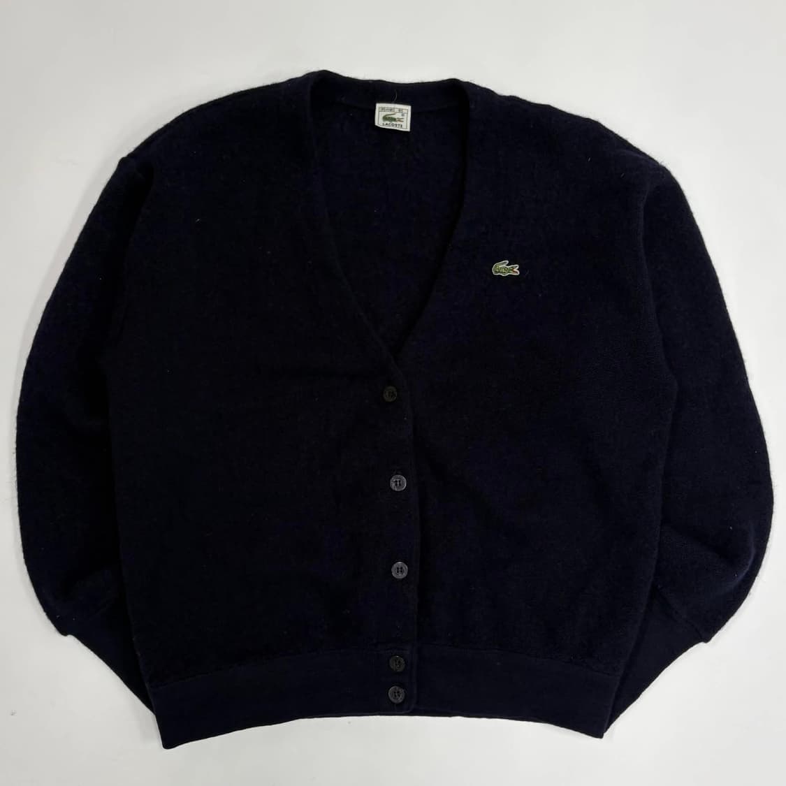 라코스테 네이비 울100% 니트 가디건(95) 상품이미지2