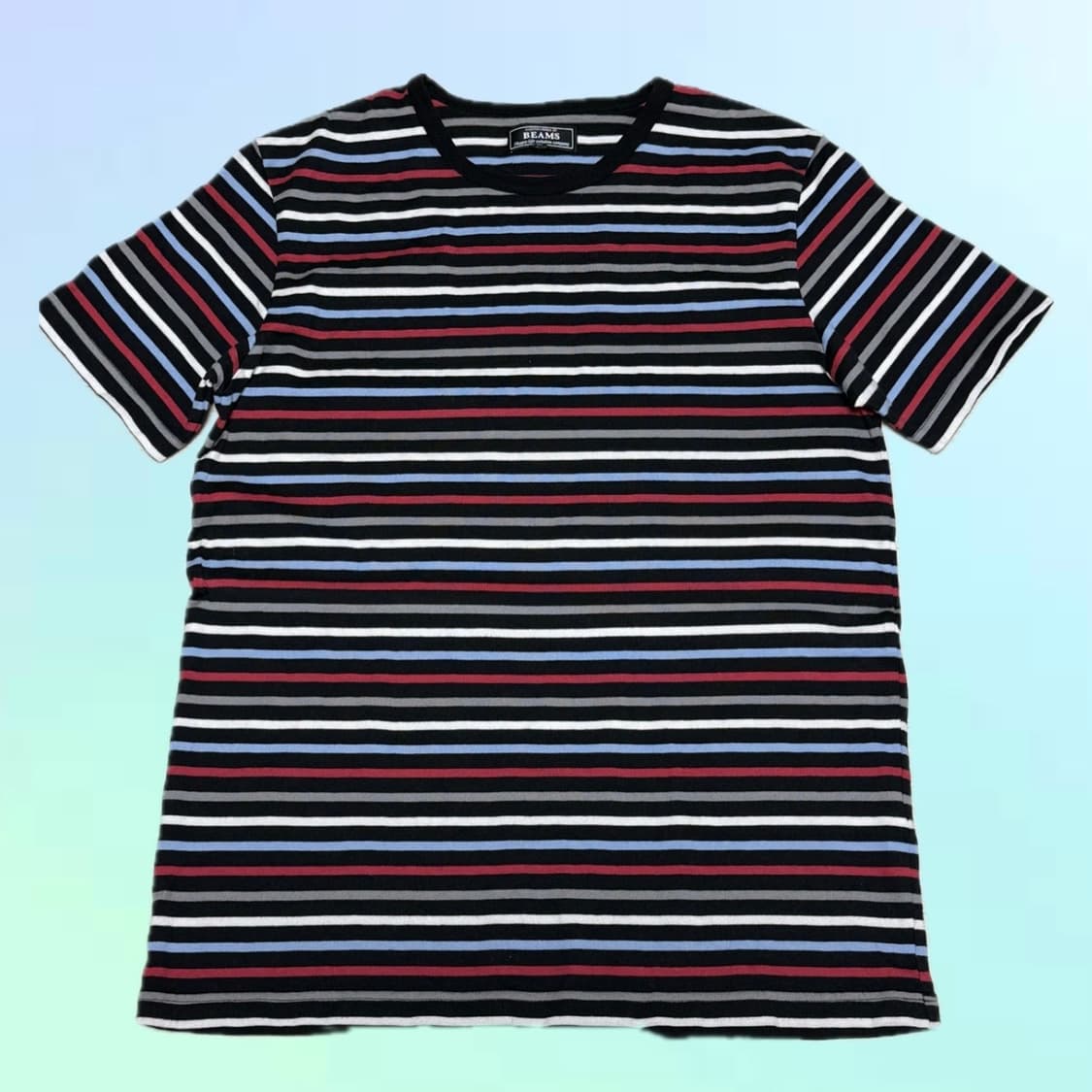 Beams 스트라이프 티셔츠 상품이미지1