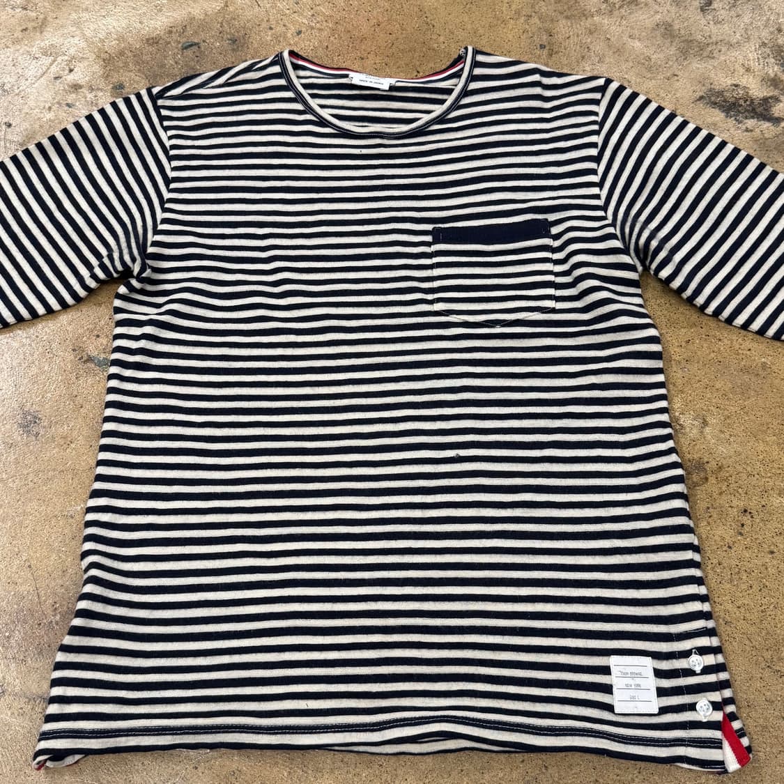 [정품] 톰브라운 스트라이프 긴팔 티셔츠 b18 상품이미지3