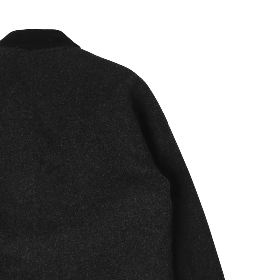 입생로랑 ysl로고 챠콜 울 하프 코트 상품이미지6