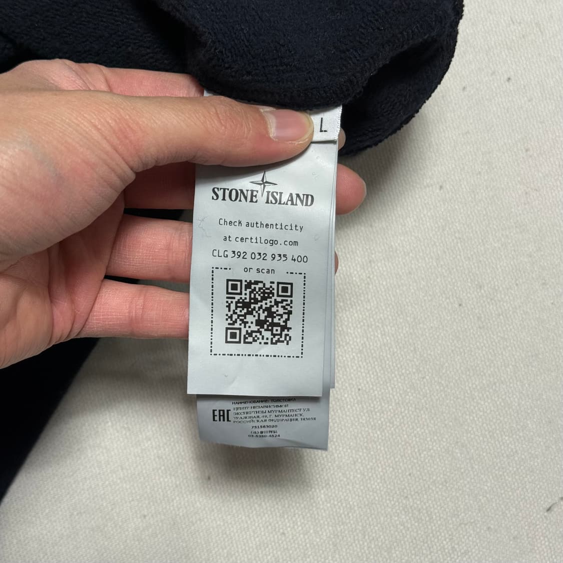 L 스톤아일랜드 패츠와펜 네이비 맨투맨 상품이미지6