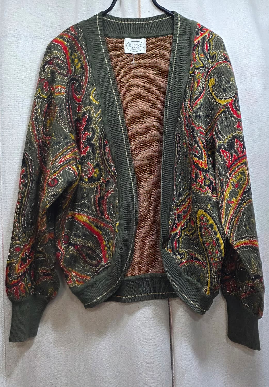 일본 페이즐리 볼레로가디건 상품이미지1