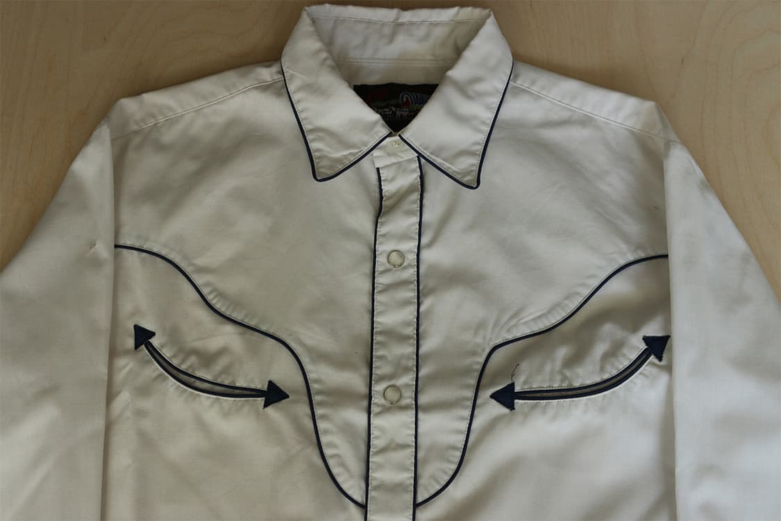 올드 갭 화이트 웨스턴 셔츠  상품이미지5