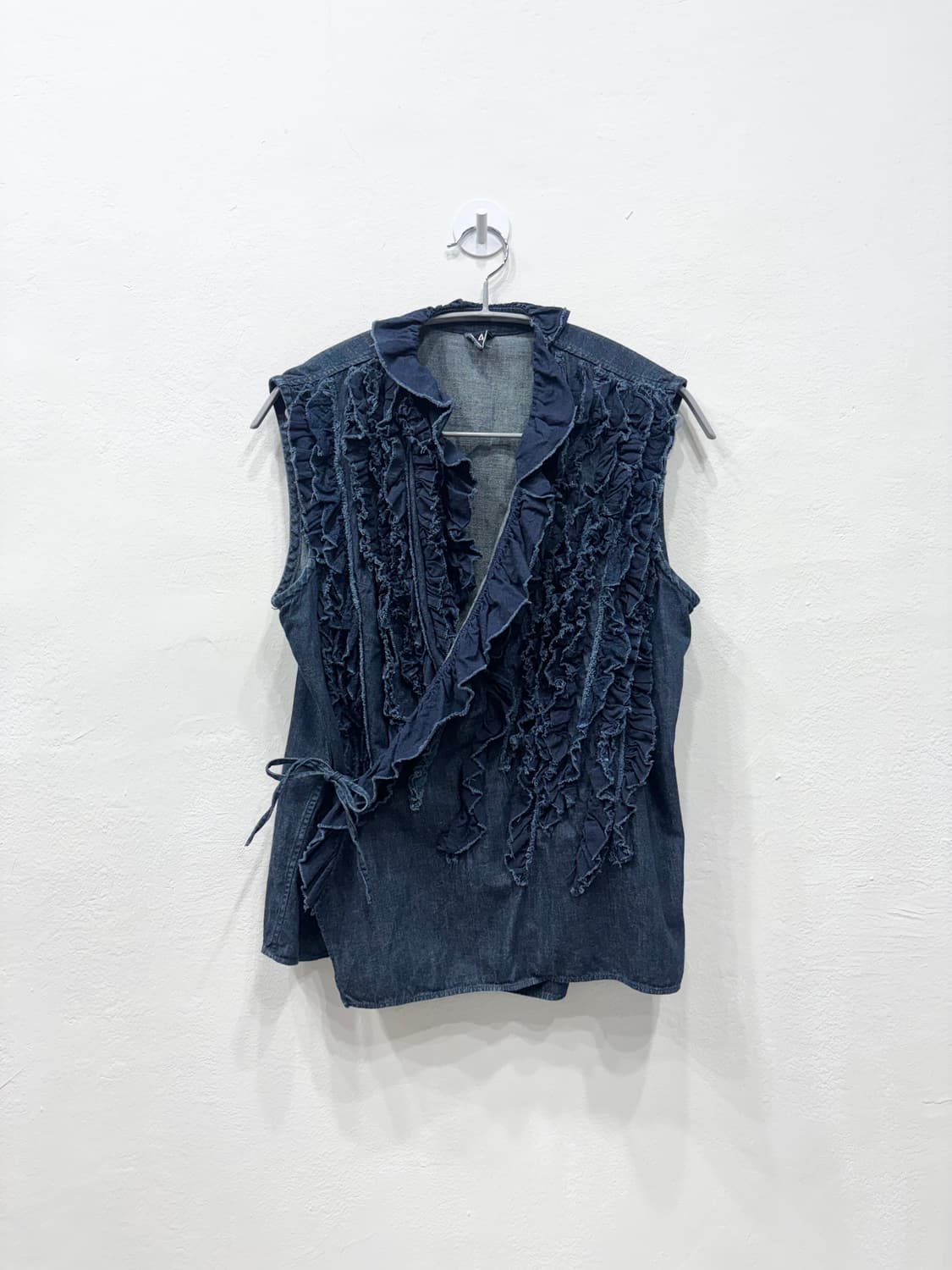 45rpm 데님 프릴 랩 베스트 상품이미지1