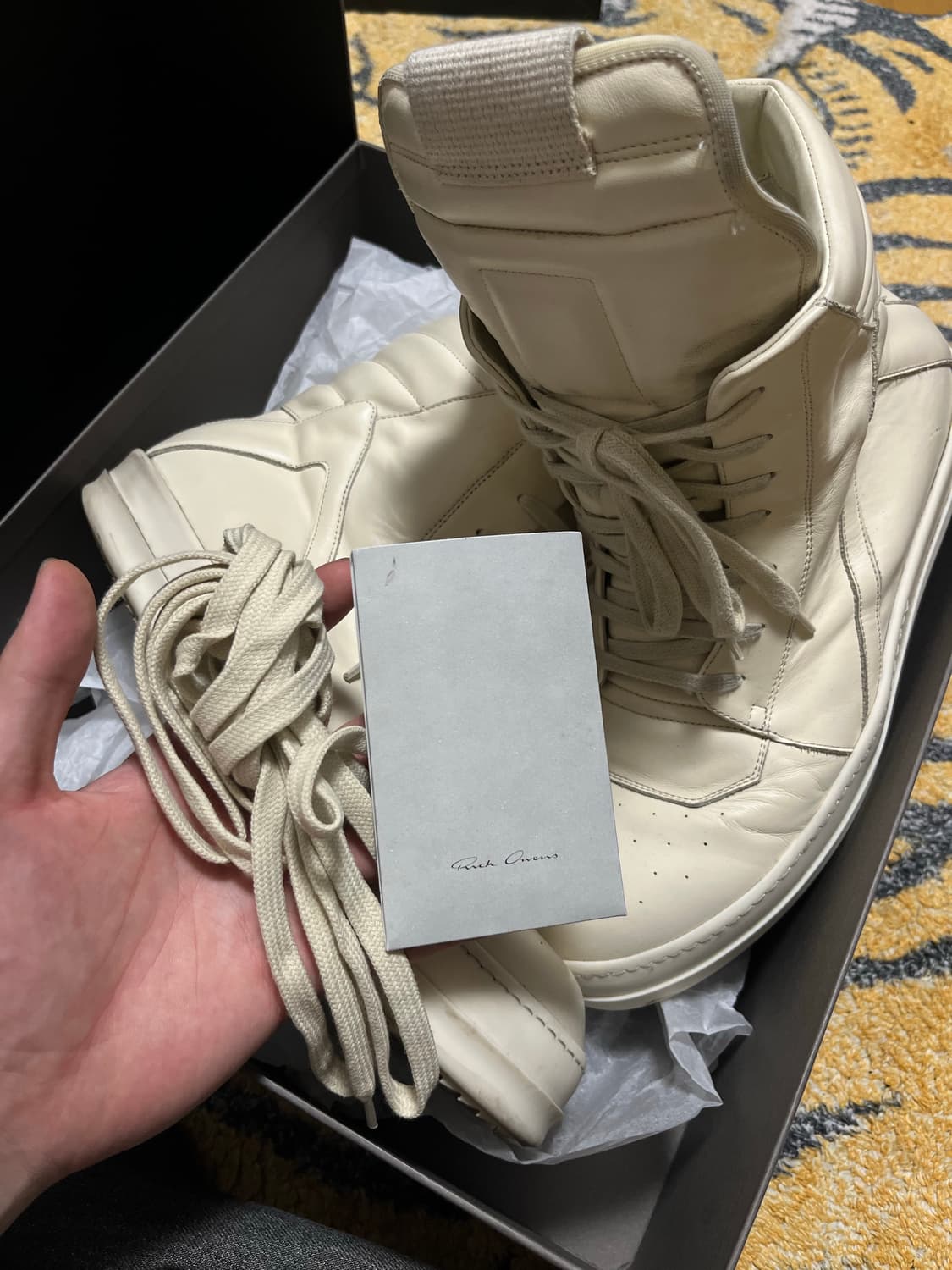 23ss EDFU 릭오웬스 지오바스켓 트리플밀크 상품이미지2