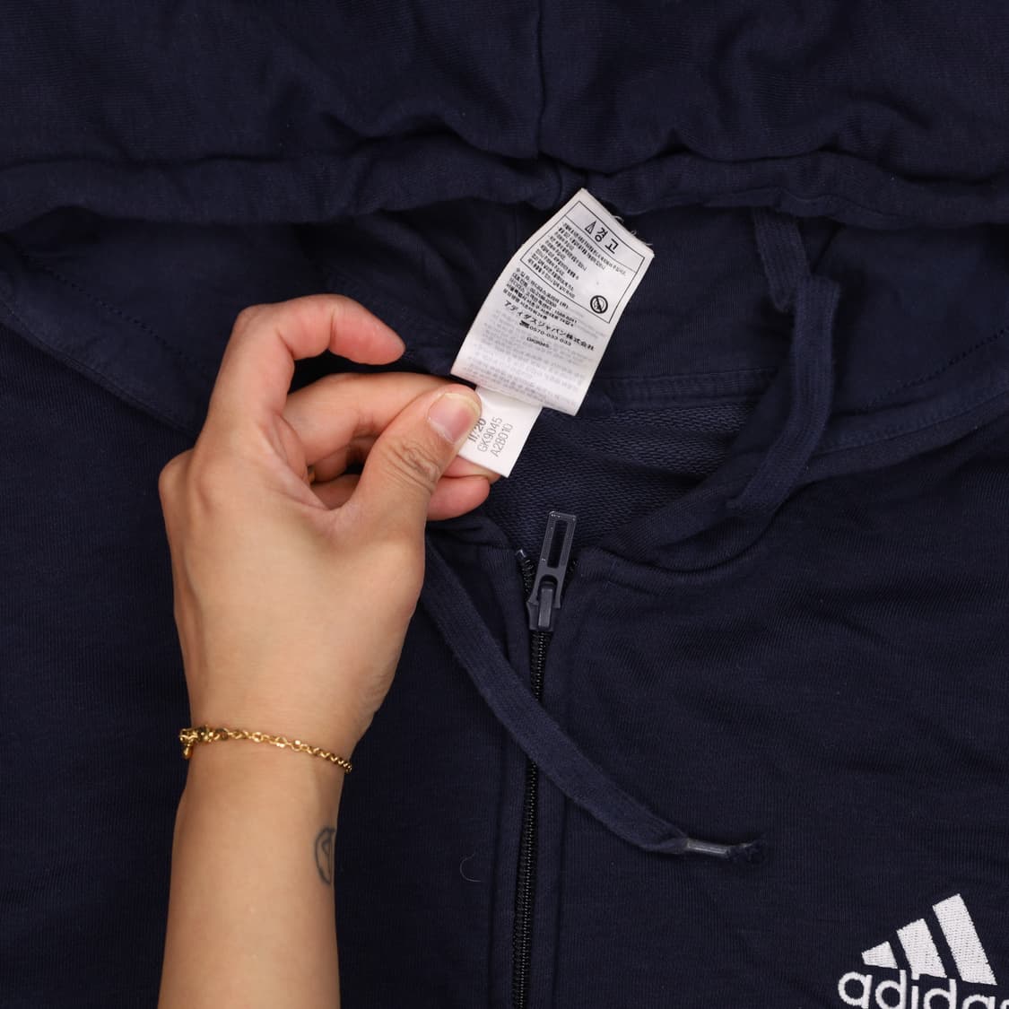 3XL 아디다스 빅로고 후드집업 0602H 상품이미지4