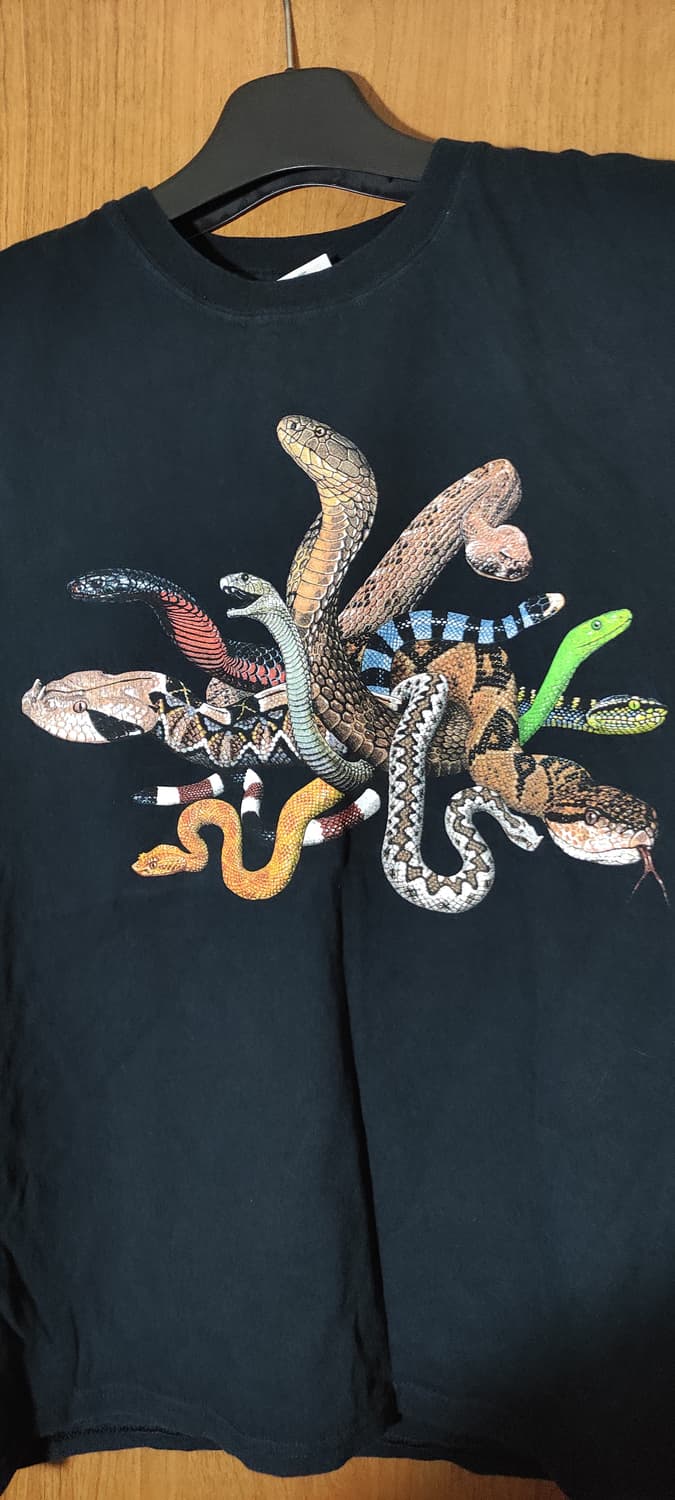 00s 스네이크 티셔츠 XL 상품이미지3