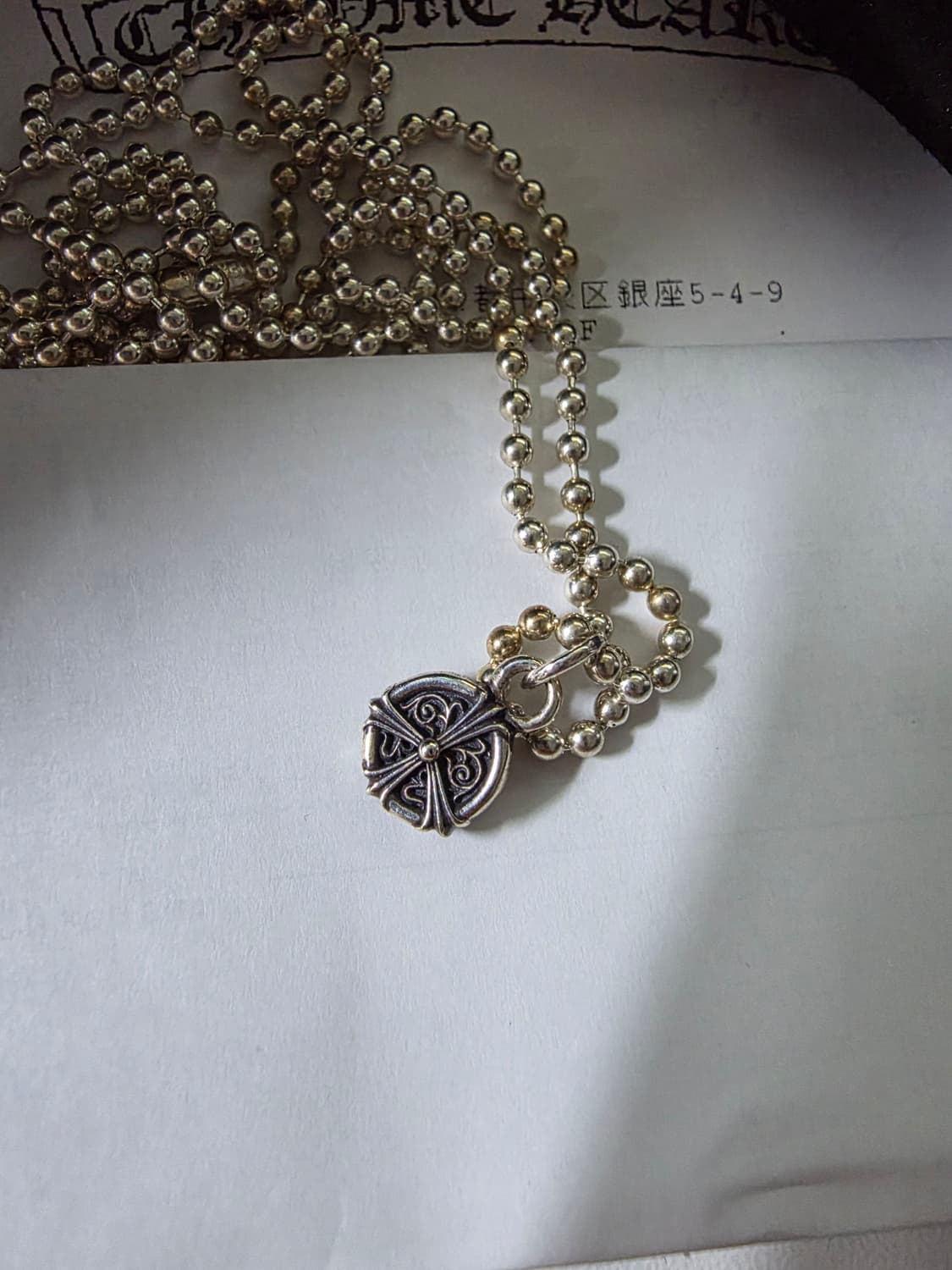 크롬하츠 볼체인 피스사인 참 상품이미지3