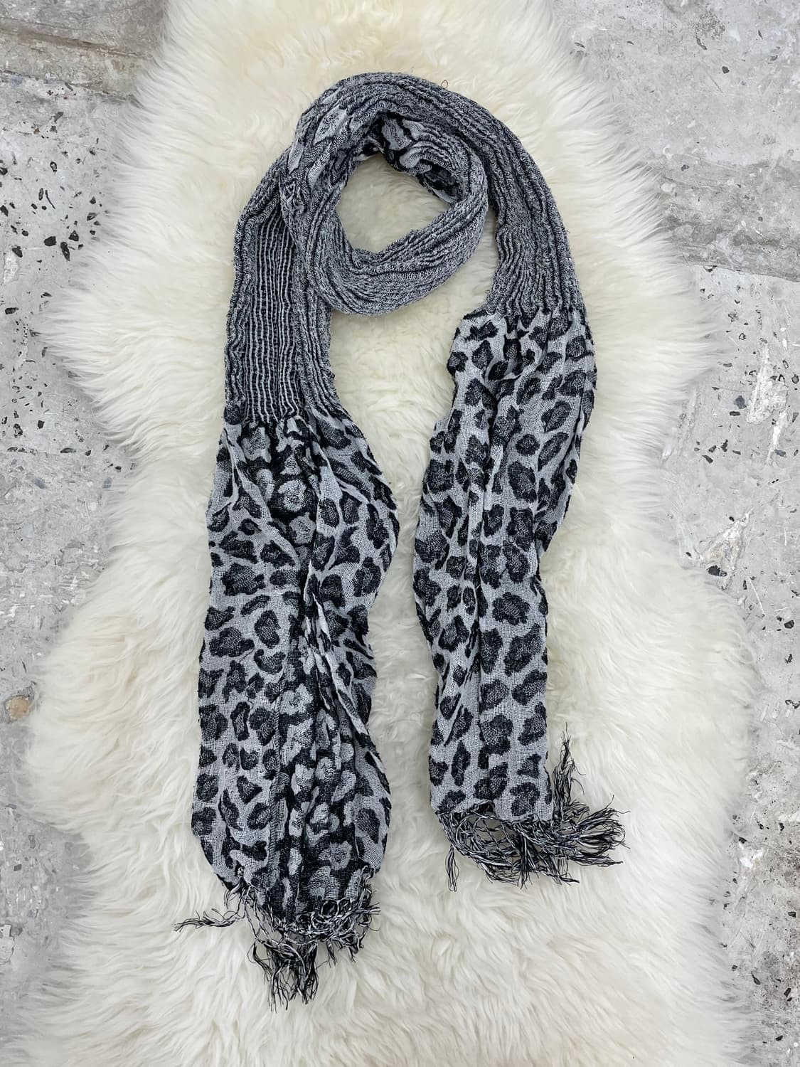 펑크 레오파드 수술 머플러  상품이미지4