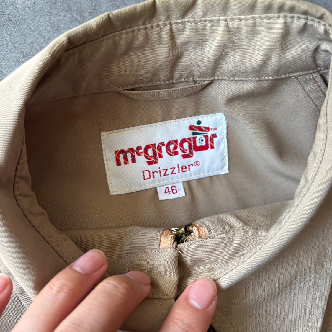 70년대 생산 맥그리거 드리즐러 베이지 자켓  상품이미지4
