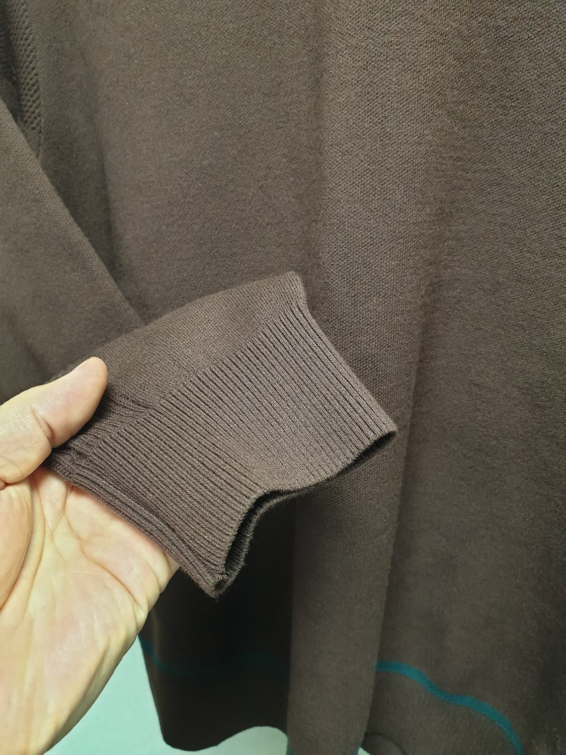 [남100] 데상트골프 라운드 풀오버니트 브라운 상품이미지6