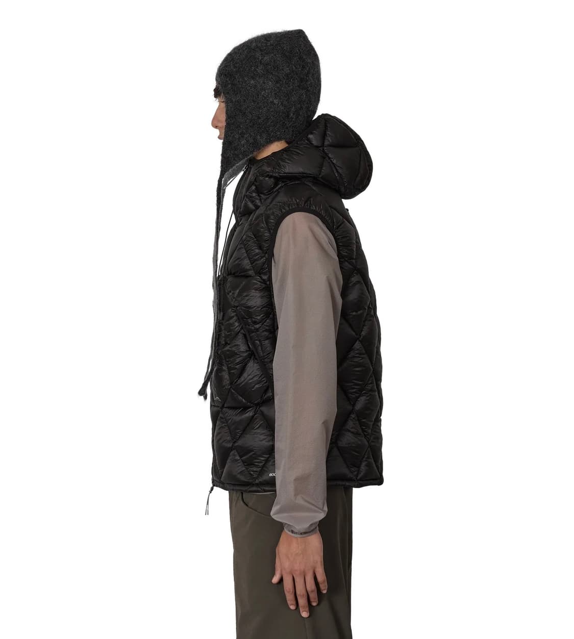 [M,L,XL]로아 하이킹 25fw Nuna 800 후드 패딩 조끼/블랙 상품이미지2