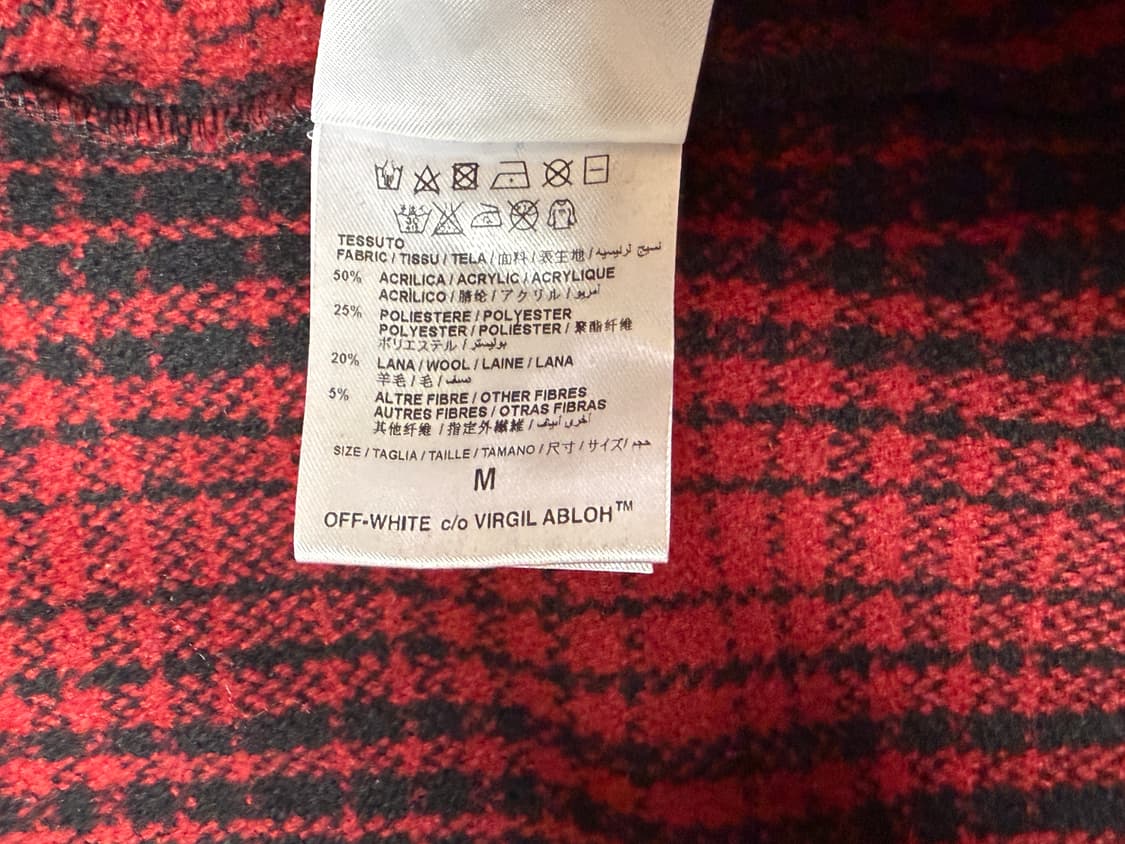 오프화이트 애로우 플란넬 셔츠 상품이미지5