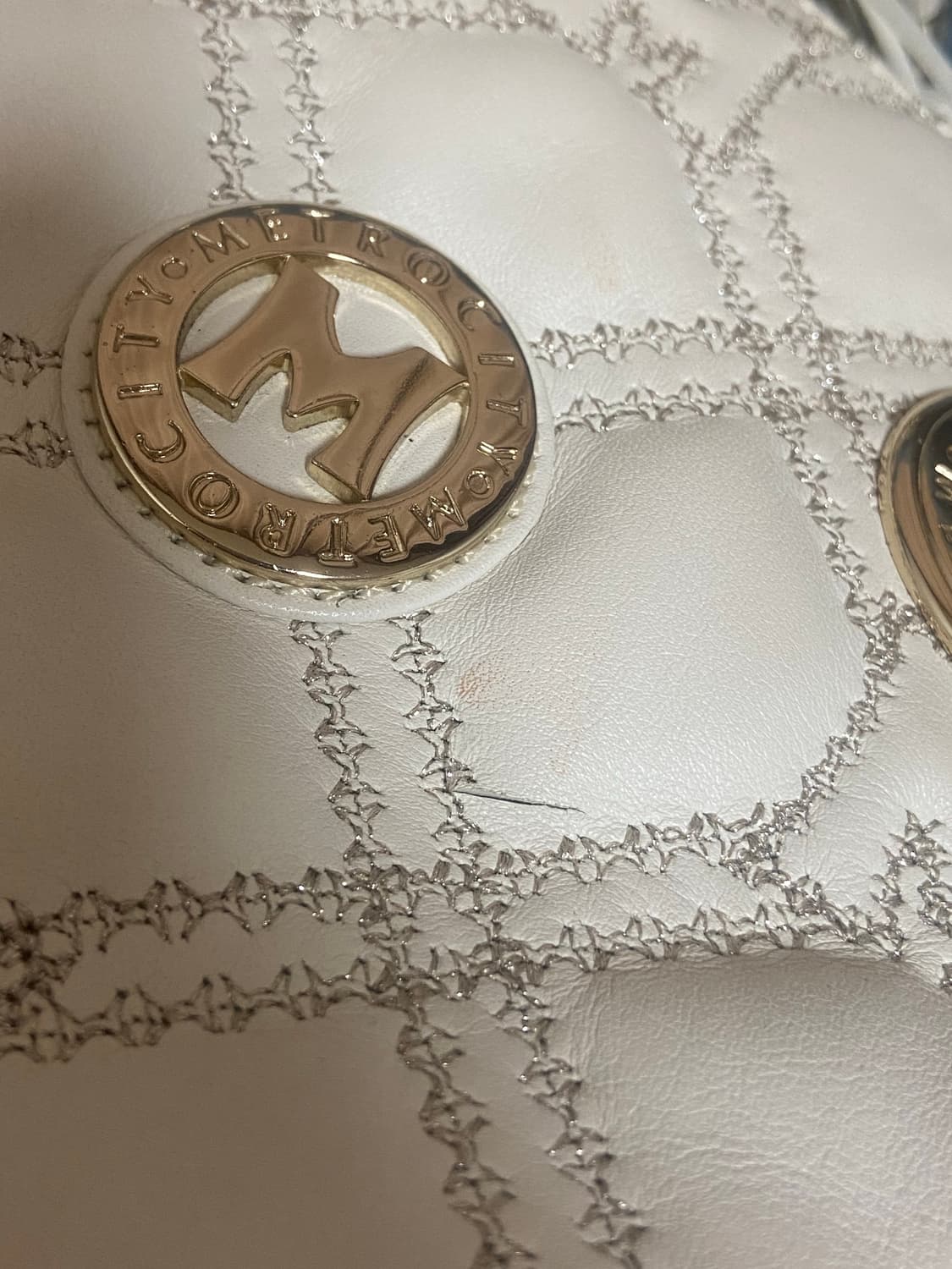 y2k 히메갸루 메트로시티 체인 숄더백 화이트 상품이미지8