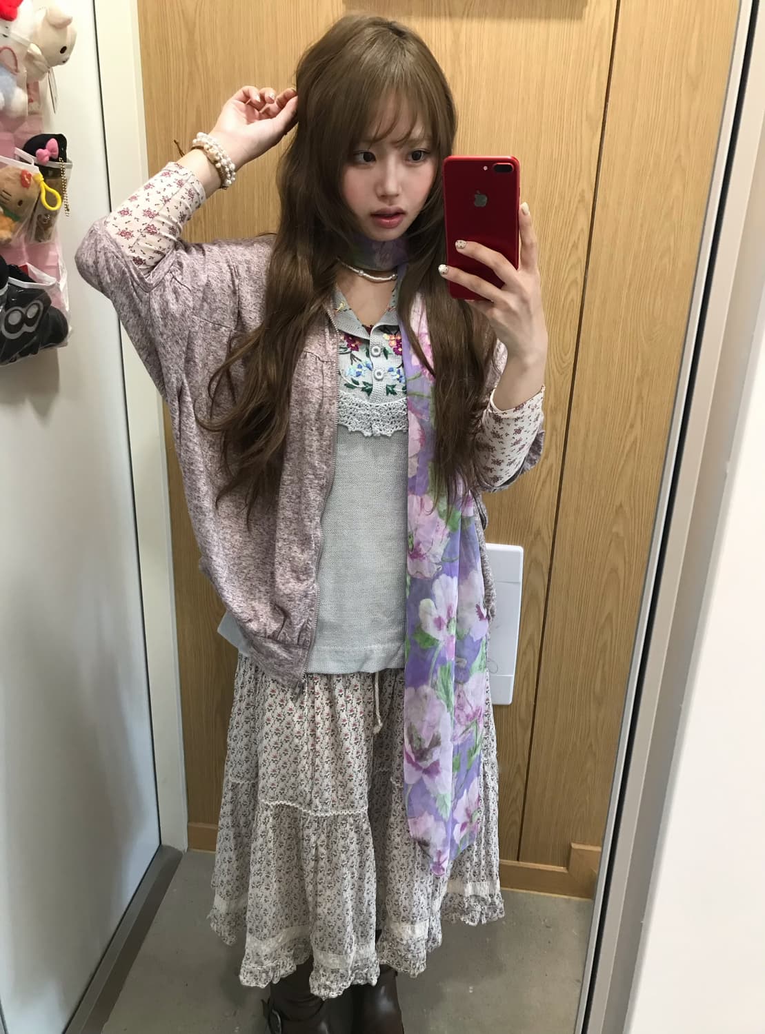 멀멀 뮤트톤 하구미 모리걸 잔꽃 자수 코디세트 상품이미지2