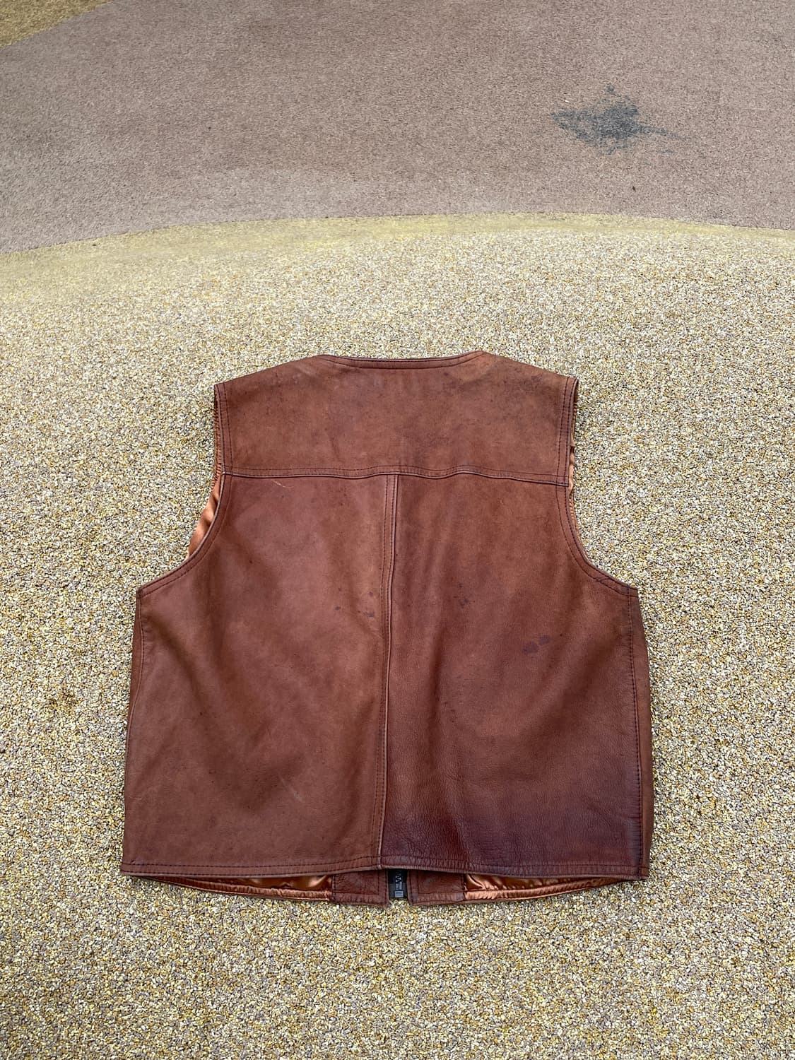 빈티지 가죽 베스트 상품이미지5