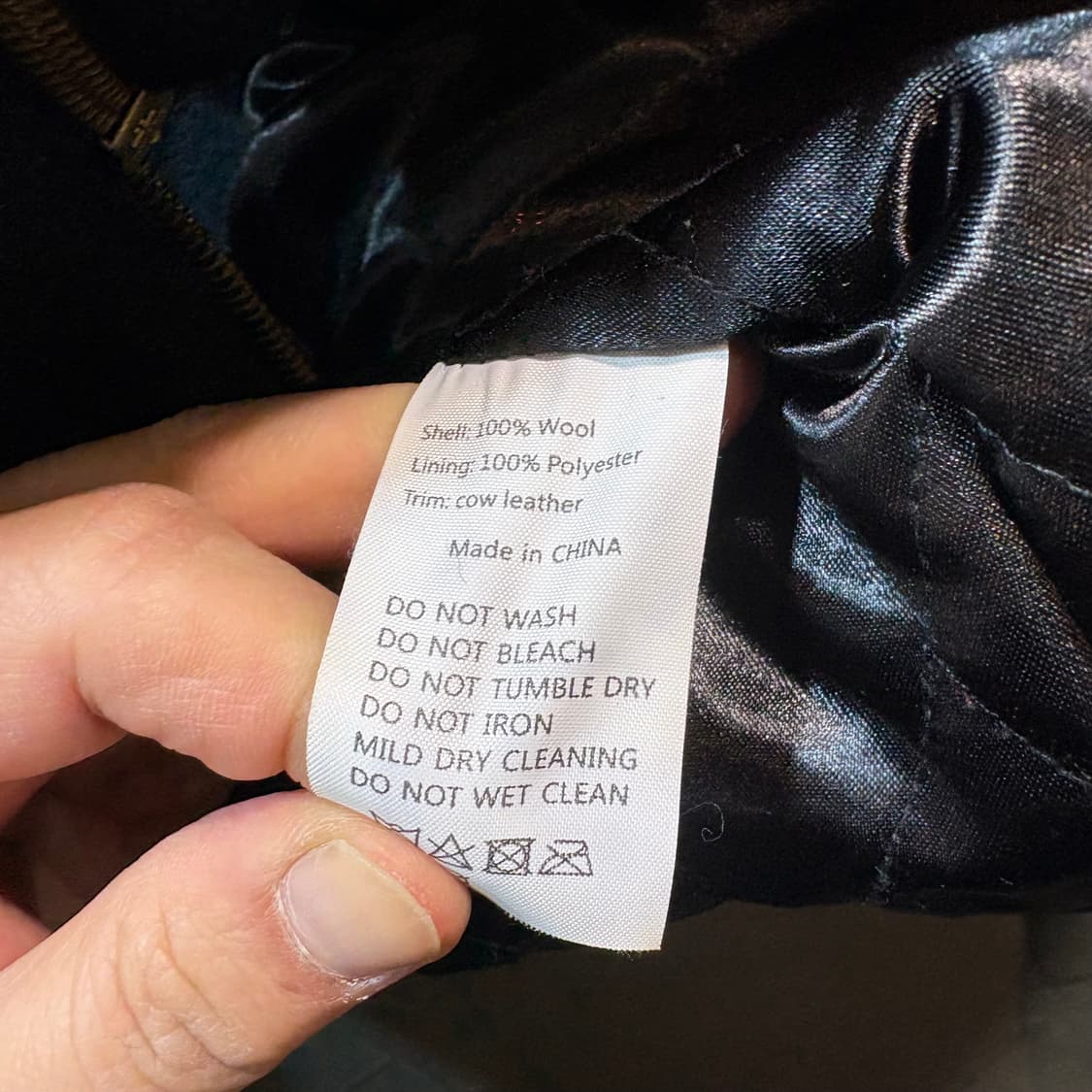 [M] LABOUR UNION 레이버 유니온 울 가죽 자켓 상품이미지6