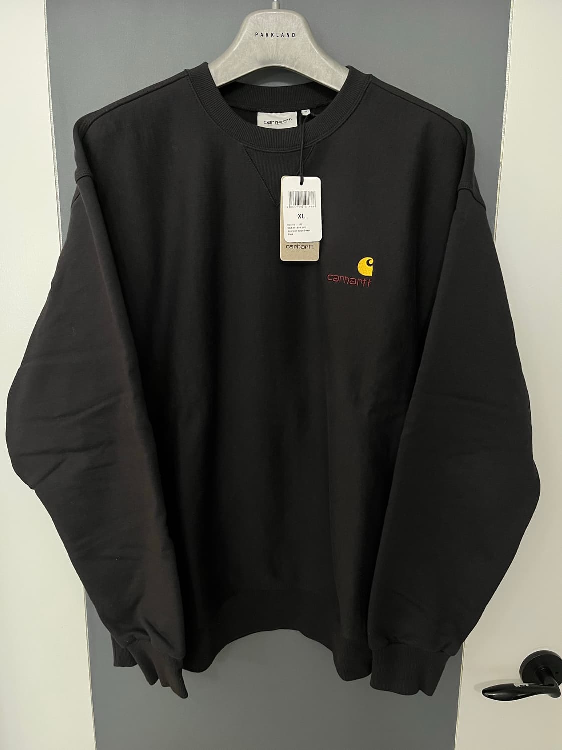 [새상품] 칼하트 wip 기모 맨투맨 블랙 XL 상품이미지1