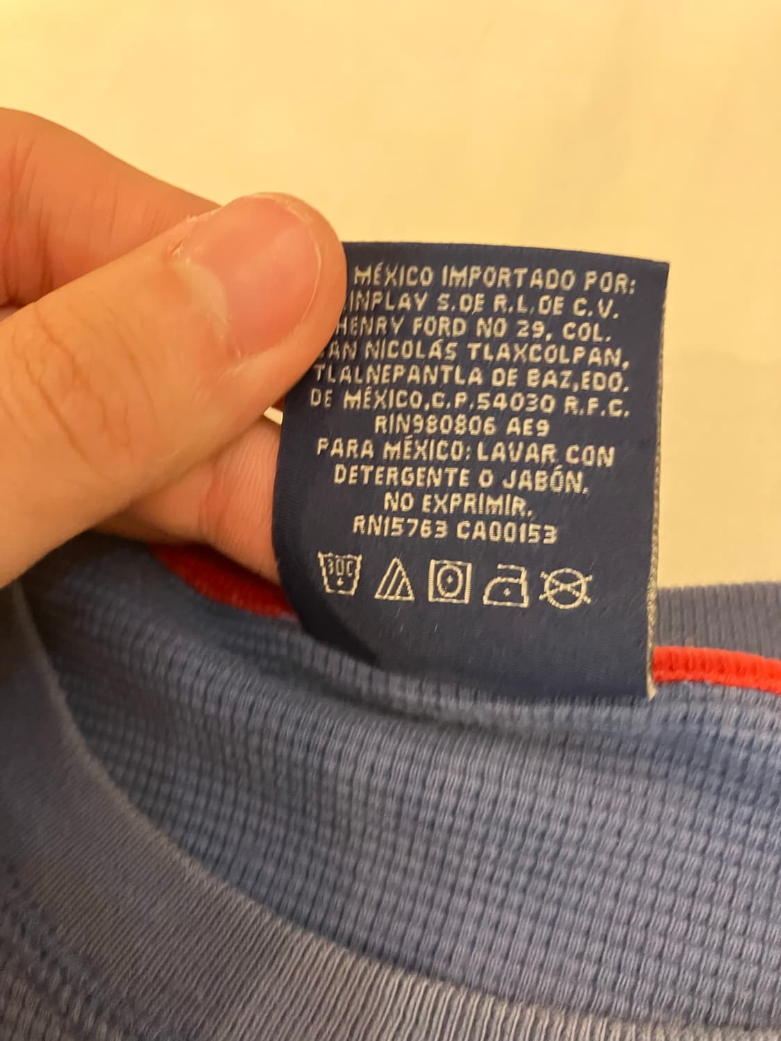 폴로 랄프로렌 와플 써멀 롱슬리브 블루 상품이미지4